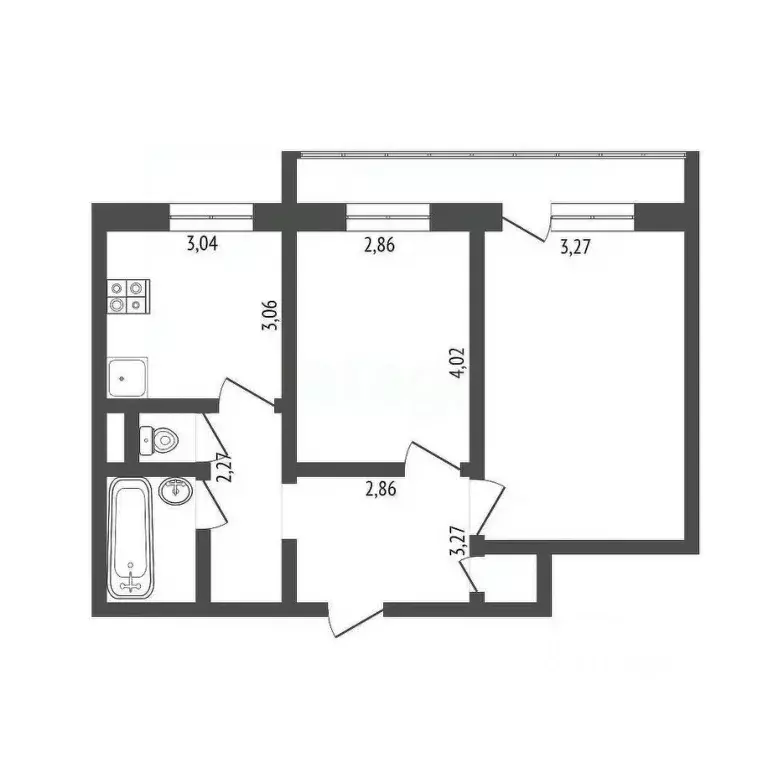 2-к кв. Удмуртия, Ижевск ул. Баранова, 68 (52.0 м) - Фото 0