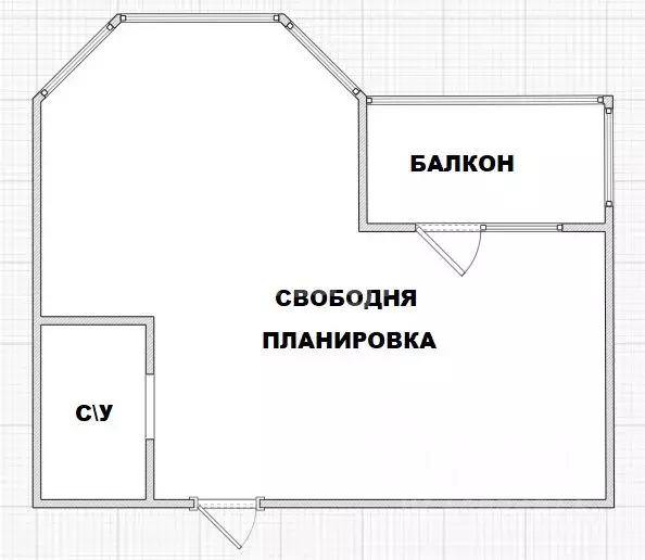Студия Приморский край, Владивосток ул. Нейбута, 2Ак1 (40.0 м) - Фото 0