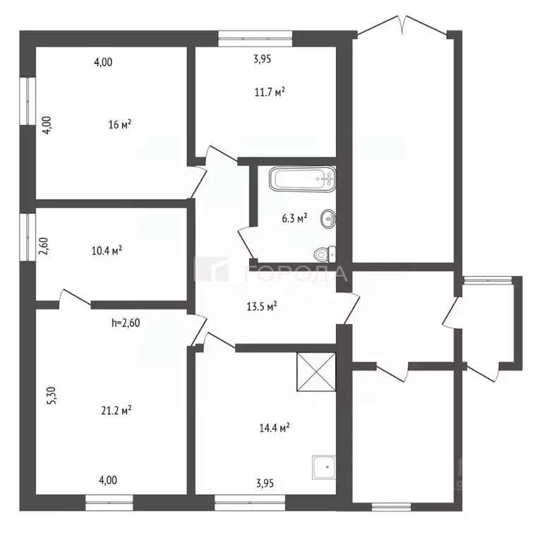 Дом в Алтайский край, с. Шипуново ул. Набережная, 5 (94 м) - Фото 2