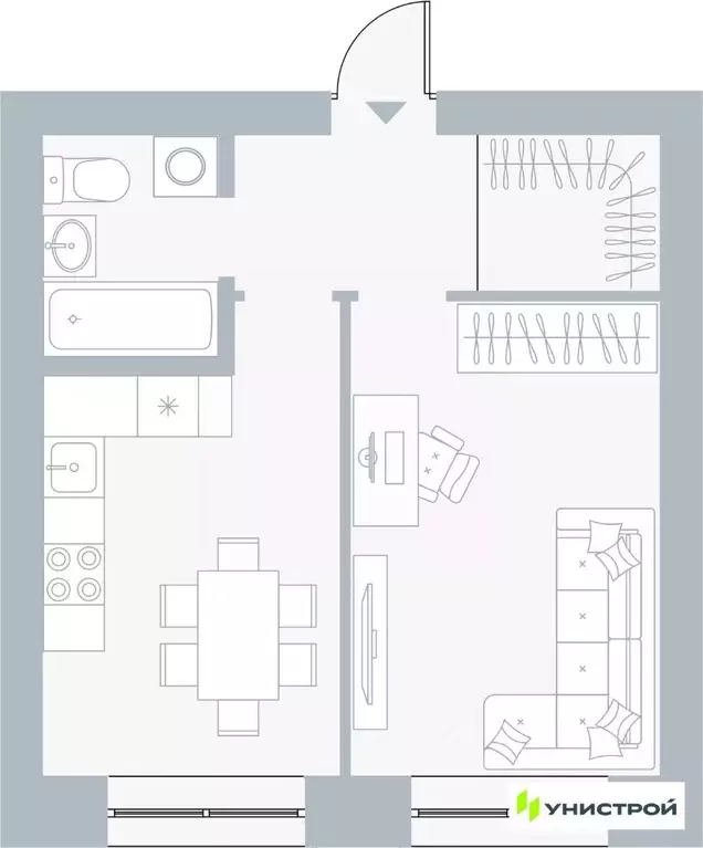1-к кв. Пермский край, Пермь Рионская ул., 4А (37.13 м) - Фото 1