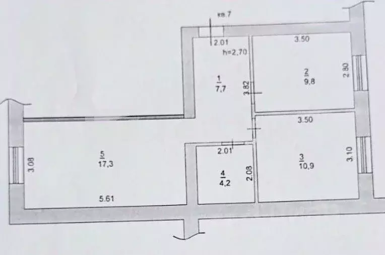 2-к кв. Алтайский край, с. Шипуново ул. Строительная, 2Г (49.9 м) - Фото 1