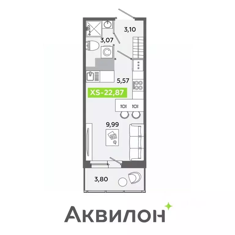 Студия Ленинградская область, Всеволожский район, Заневское городское ... - Фото 0