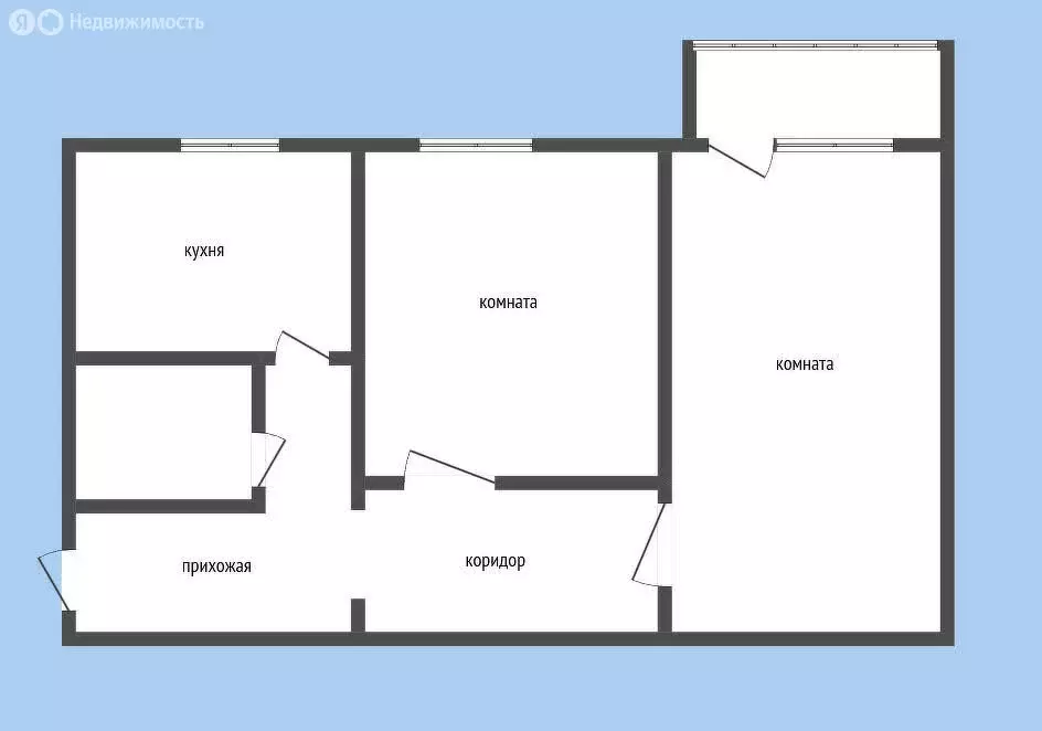 2-комнатная квартира: Нерехта, Пролетарская улица, 47 (50.2 м) - Фото 1