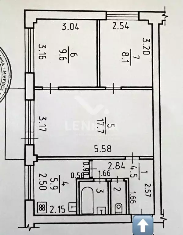 3-к кв. Удмуртия, Ижевск ул. Карла Маркса, 276 (49.1 м) - Фото 0