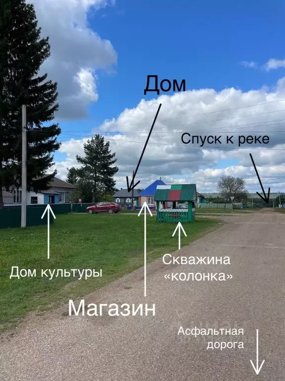 Дом в Башкортостан, Архангельский район, Липовский сельсовет, с. ... - Фото 2