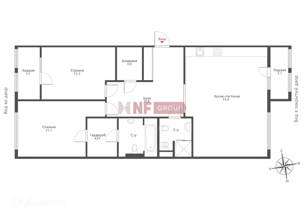 Продаётся 3-к квартира, 103 м - Фото 1
