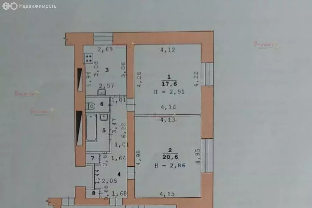 2-комнатная квартира: Екатеринбург, Селькоровская улица, 8 (60 м) - Фото 0