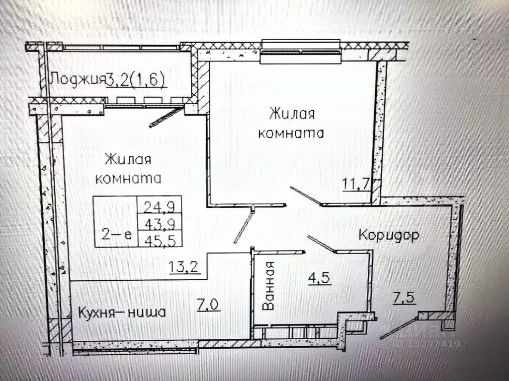 2-к кв. Пермский край, Пермь ул. Елькина, 14 (45.5 м) - Фото 1