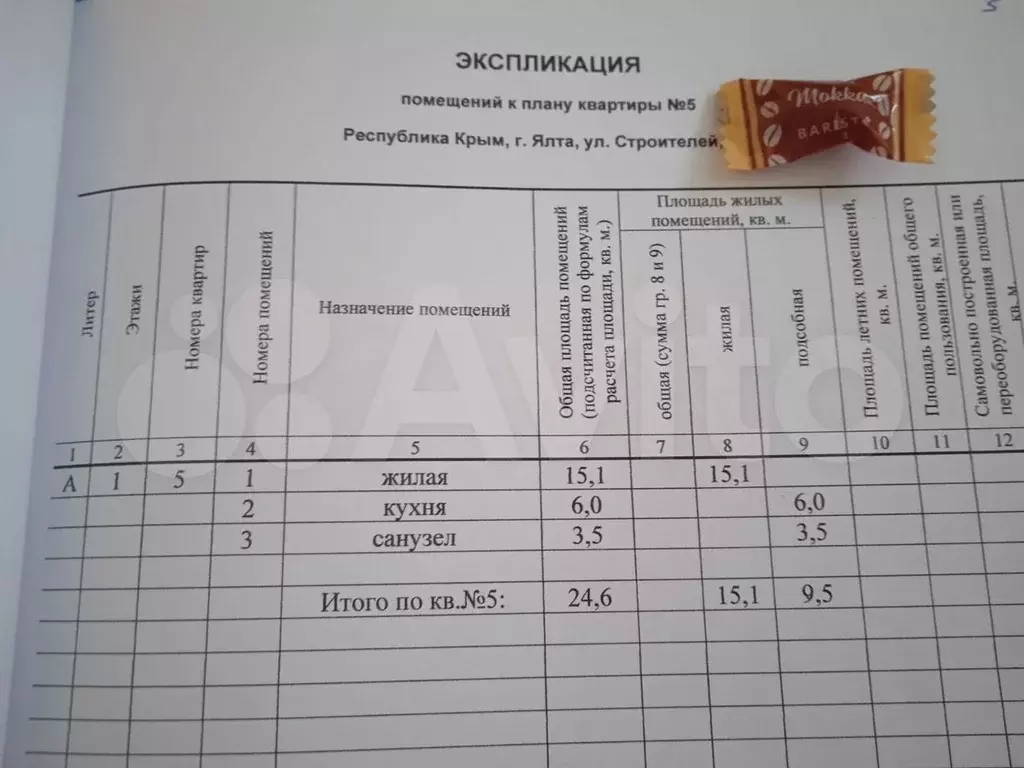 1-к. квартира, 24,6 м, 1/3 эт. - Фото 1