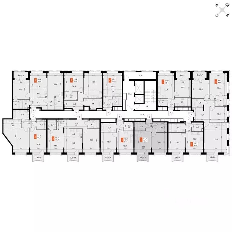 1-к кв. Нижегородская область, Нижний Новгород Черниговская ул. (42.5 ... - Фото 1