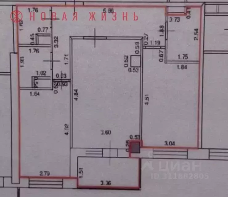 2-к кв. Самарская область, Самара Арцыбушевская ул., 204 (62.9 м) - Фото 1