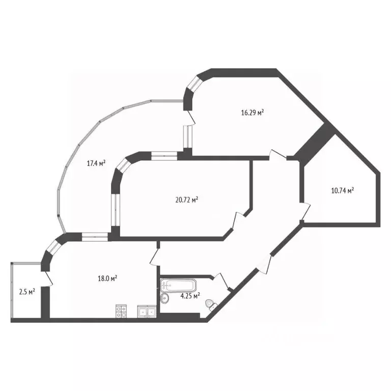2-к кв. Крым, Ялта ул. Таврическая, 2 (115.0 м) - Фото 2