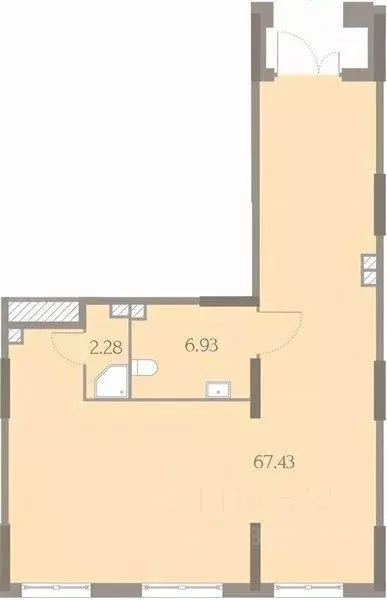 Помещение свободного назначения в Москва Дмитровское ш., 81 (77 м) - Фото 1