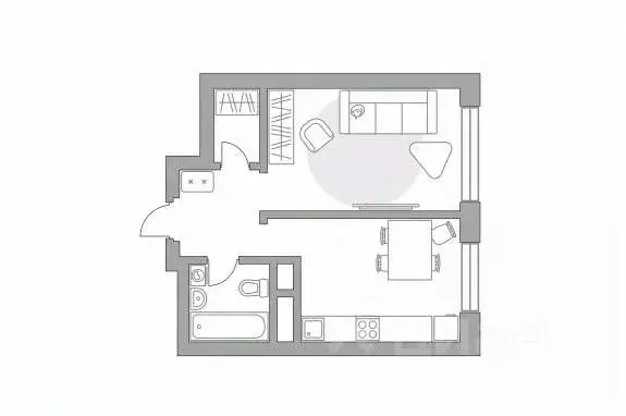 1-к кв. Московская область, Красногорск ул. Александровская, 4 (32.5 ... - Фото 1