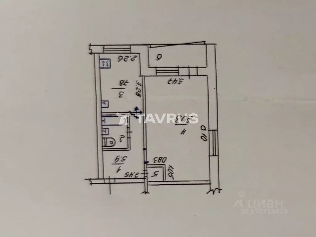 1-к кв. Крым, Симферопольский район, с. Трудовое ул. Шоссейная, 7 ... - Фото 2