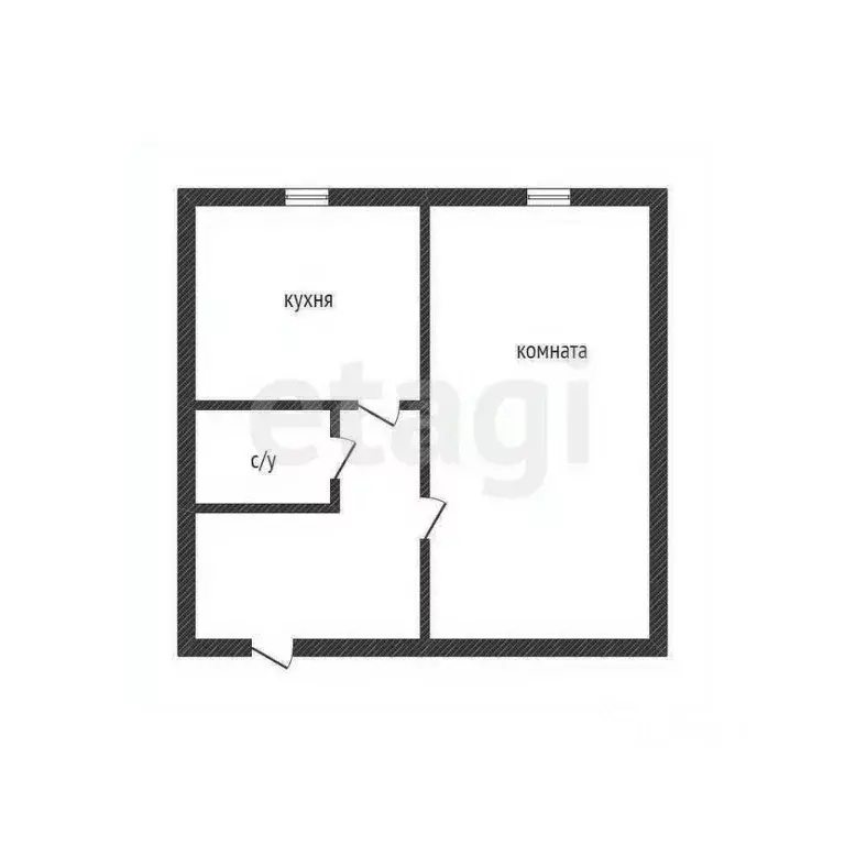 1-к кв. Курганская область, Курган ул. Ломоносова, 34 (33.3 м) - Фото 2