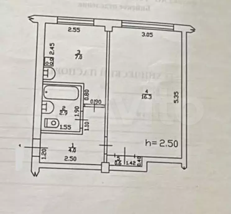 1-к. квартира, 31 м, 1/5 эт. - Фото 0