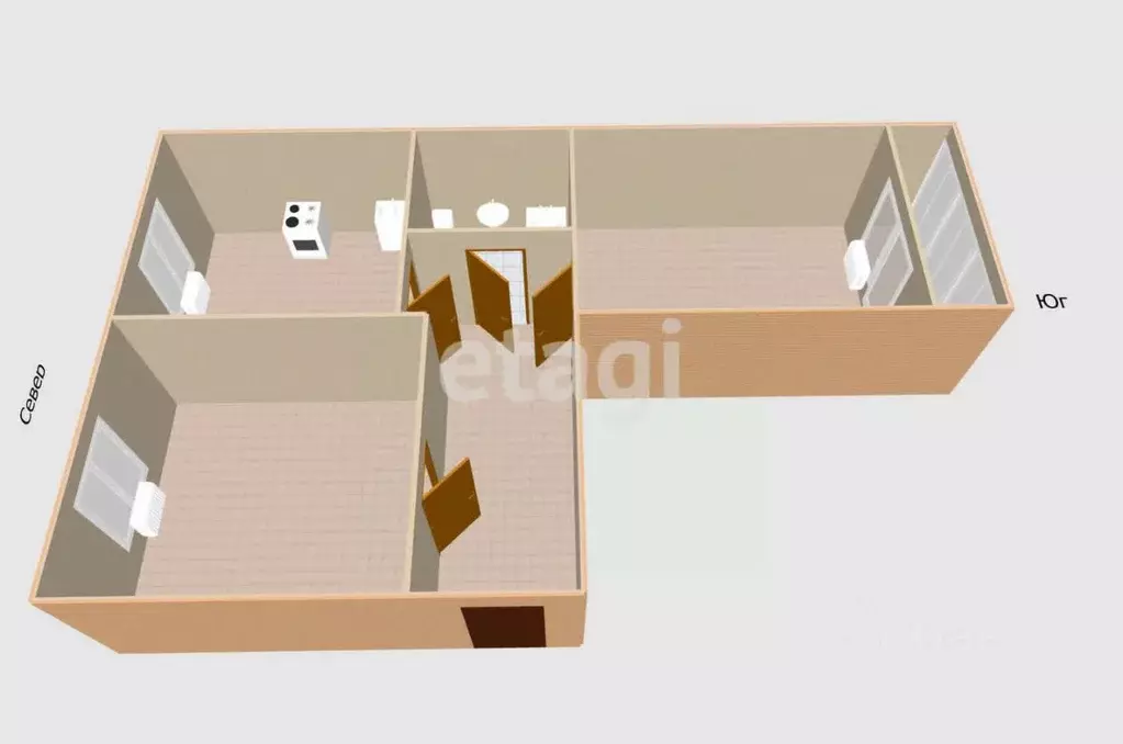 2-к кв. Сахалинская область, Южно-Сахалинск Комсомольская ул., 279А ... - Фото 1