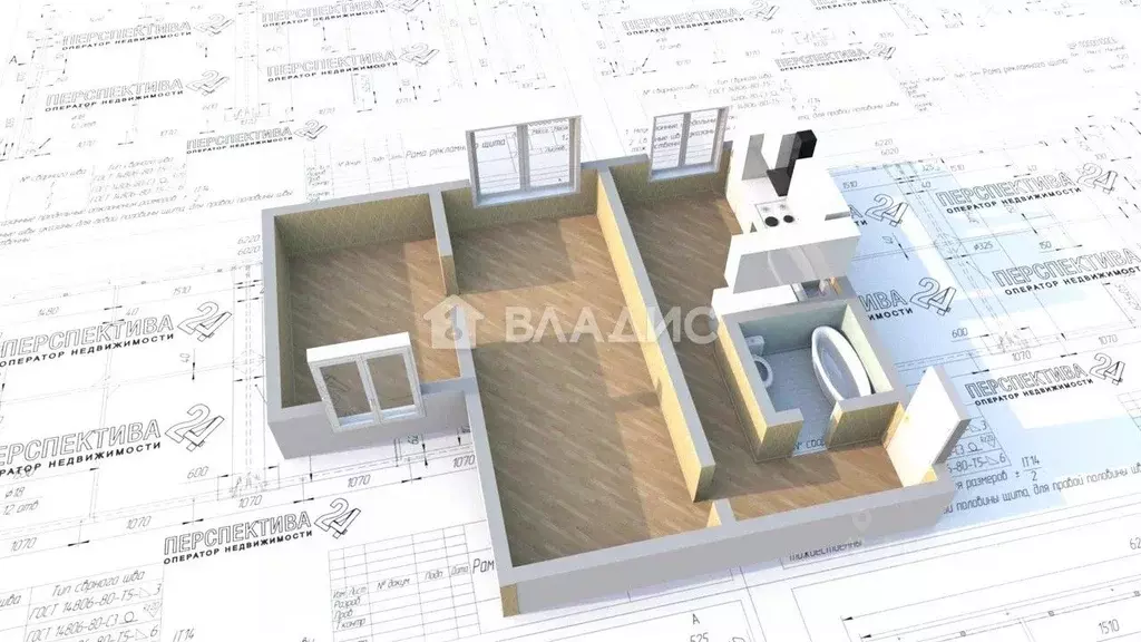 2-к кв. Иркутская область, Ангарск 17-й мкр, 6 (44.7 м) - Фото 1
