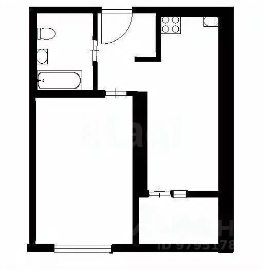 1-к кв. Татарстан, Казань ул. Азата Аббасова, 13 (35.0 м) - Фото 2