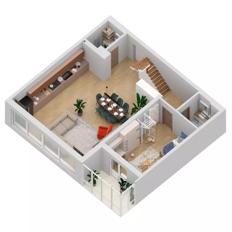 2-к кв. Самарская область, Самара ул. Дыбенко, 5 (180.43 м) - Фото 2