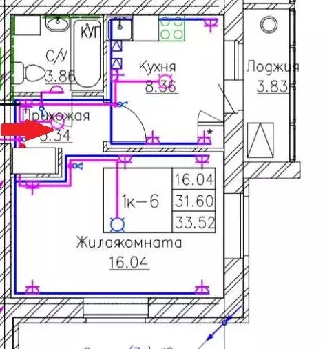 Продаётся 1-к квартира, 35.4 м - Фото 1