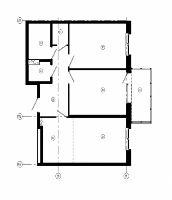 3-комнатная квартира: Казань, ЖК Квартал Сюита (68.09 м) - Фото 0