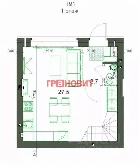 Таунхаус, 91.3 м - Фото 1