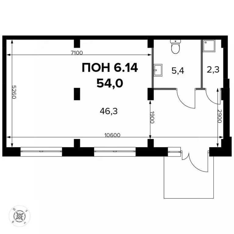 Офис в Москва Ленинградское ш., 228к4 (54 м) - Фото 1