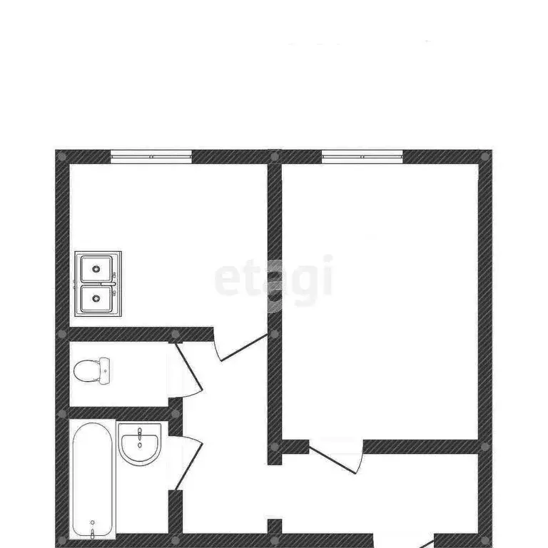 1-комнатная квартира: Миасс, Набережная улица, 41 (32.7 м) - Фото 1