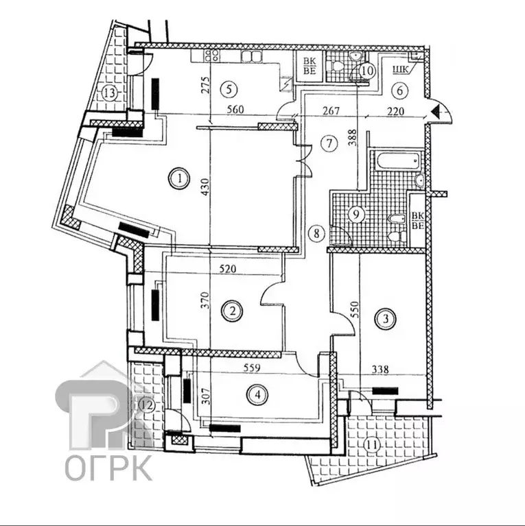 4-к кв. Москва ул. Дыбенко, 16К1 (159.0 м) - Фото 2