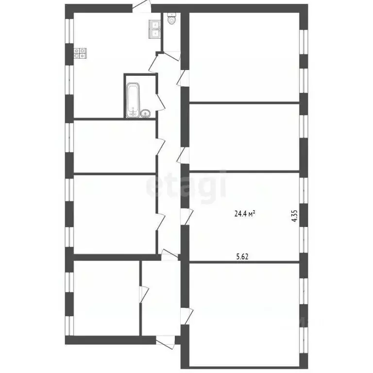 Комната Санкт-Петербург 5-я Красноармейская ул., 17 (24.4 м) - Фото 2