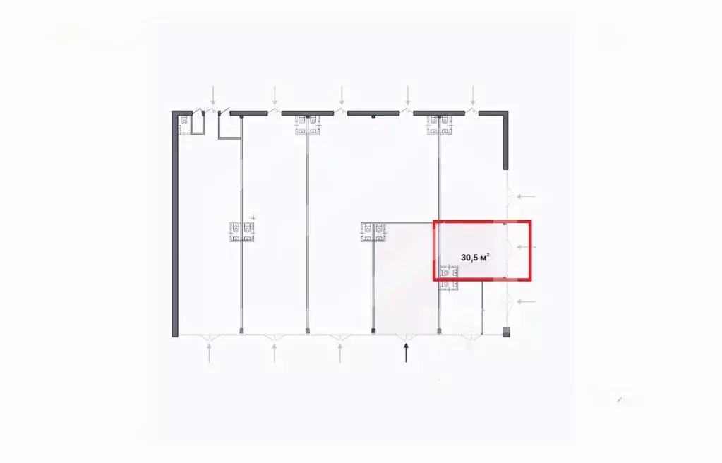 Помещение свободного назначения в Москва Тушинская ул., 24С15 (31 м) - Фото 2