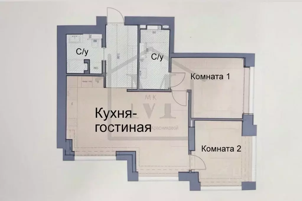 3-к кв. Москва 1-й Сетуньский проезд, 8 (75.3 м) - Фото 2