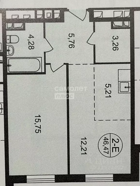 1-к кв. Московская область, Одинцовский городской округ, Заречье пгт ... - Фото 2