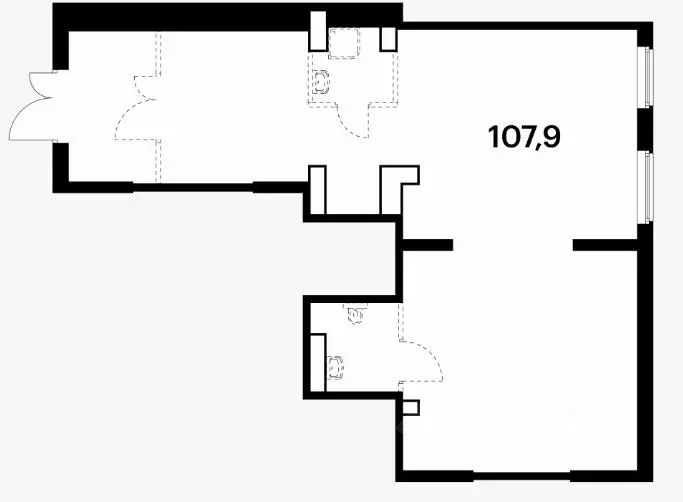 Помещение свободного назначения в Москва Люблинская ул., 72Ак1 (108 м) - Фото 1