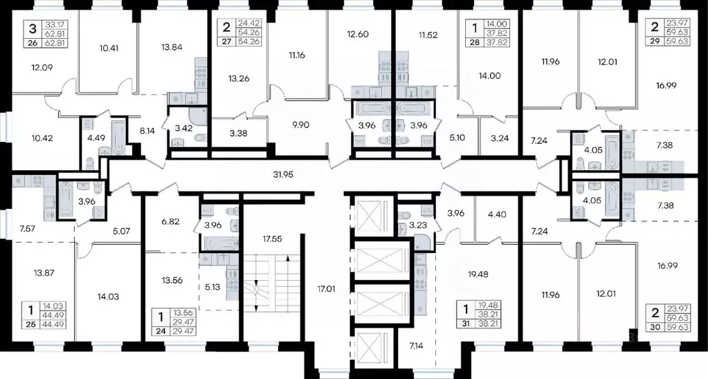 Студия Приморский край, Владивосток ул. Тухачевского, 80 (38.21 м) - Фото 2