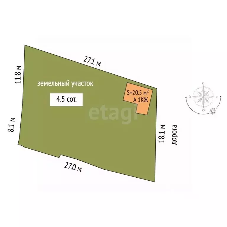 Дом в Тюменская область, Тюмень Строитель СНТ, ул. Садовая (20 м) - Фото 2