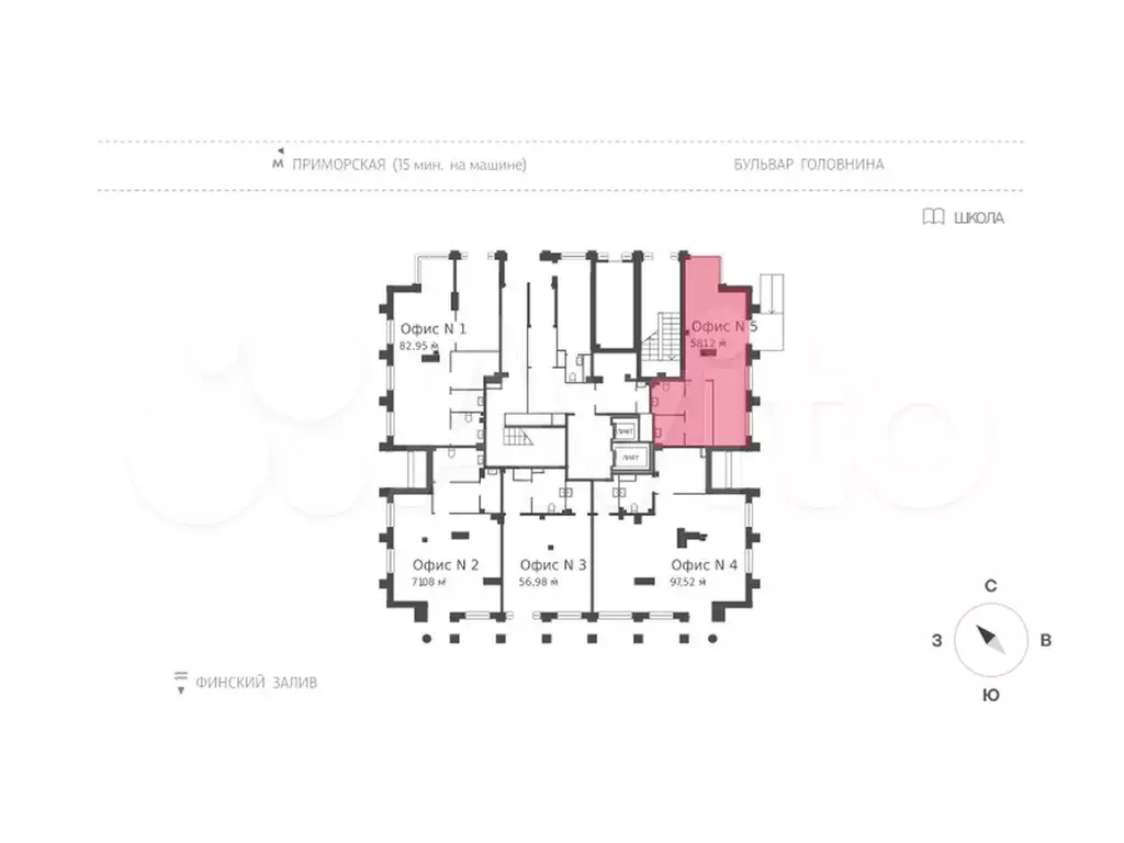 Продам помещение свободного назначения, 58.1 м - Фото 1