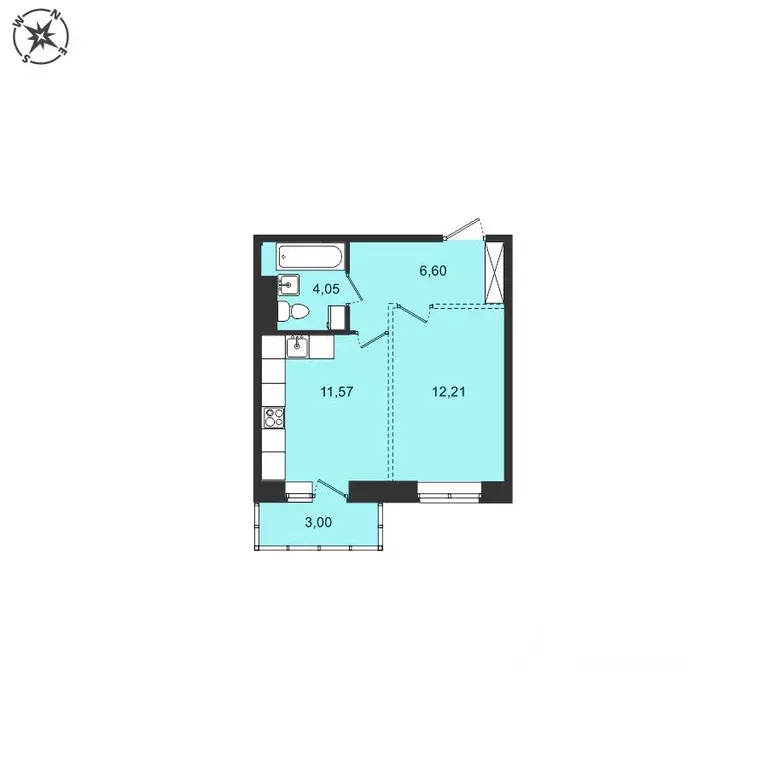 1-к кв. Иркутская область, Иркутский муниципальный округ, с. Мамоны ... - Фото 1