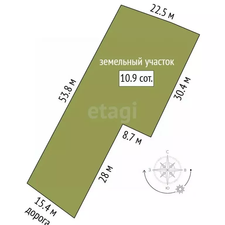 Участок в Пермский край, Пермский муниципальный округ, д. Петровка  ... - Фото 2