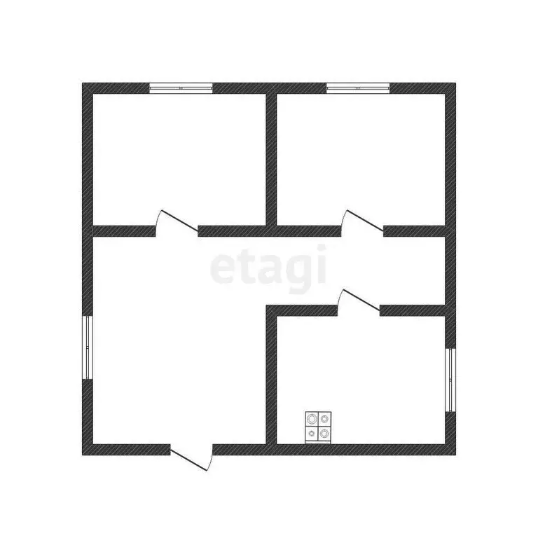 Дом в село Солонешное, Молодёжная улица (38.4 м) - Фото 2