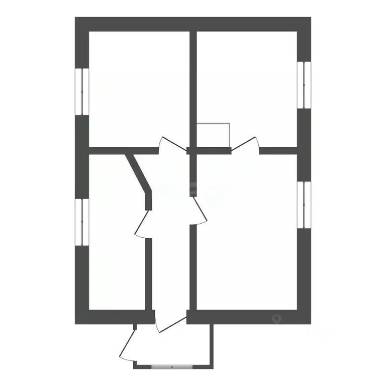 2-к кв. Амурская область, Сковородинский муниципальный округ, с. ... - Фото 1