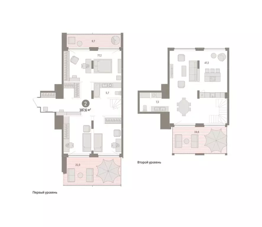 2-комнатная квартира: Тюмень, Причальная улица, 5 (187.75 м) - Фото 1