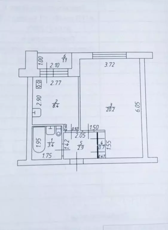 1-к кв. Татарстан, Казань ул. Восстания, 121а (37.0 м) - Фото 2