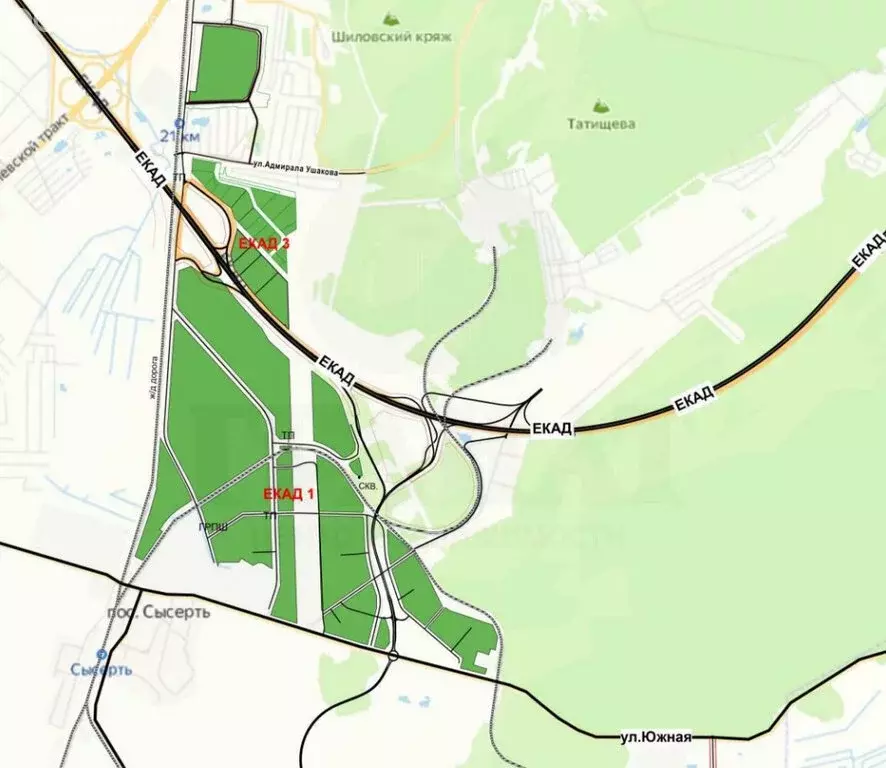 Участок в Екатеринбург, Чкаловский район (53.22 м) - Фото 2