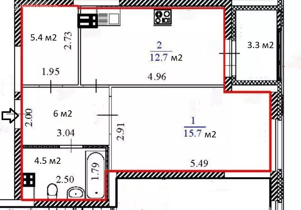1-комнатная квартира: Екатеринбург, проспект Академика Сахарова, 95/3 ... - Фото 1