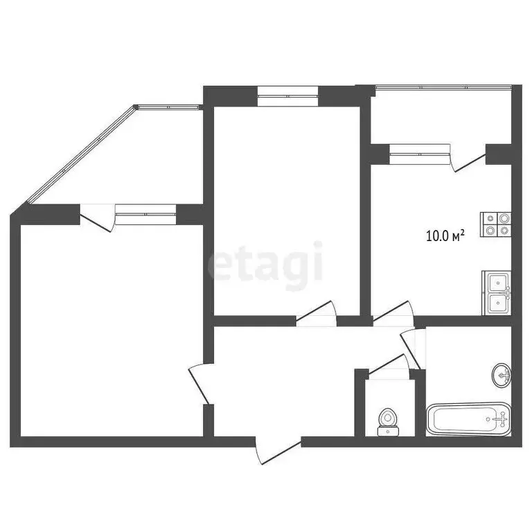 2-комнатная квартира: Орёл, Раздольная улица, 27А (59.5 м) - Фото 0