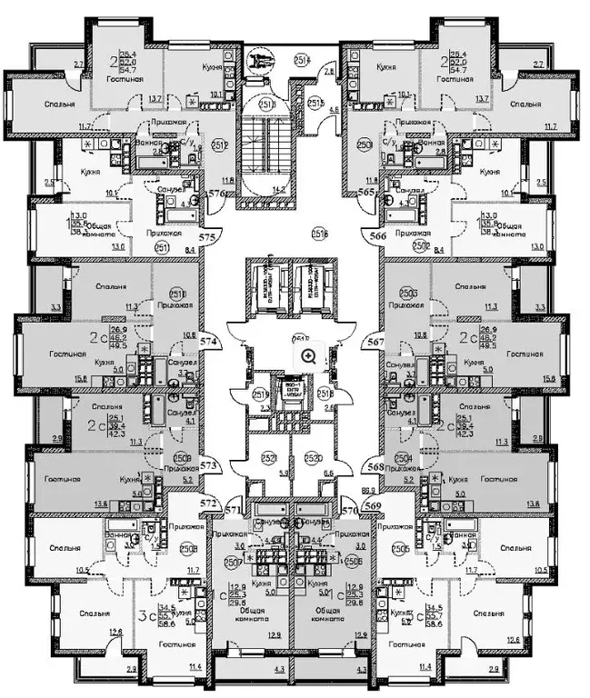Свободной планировки кв. Саратовская область, Энгельс ул. Марины ... - Фото 1