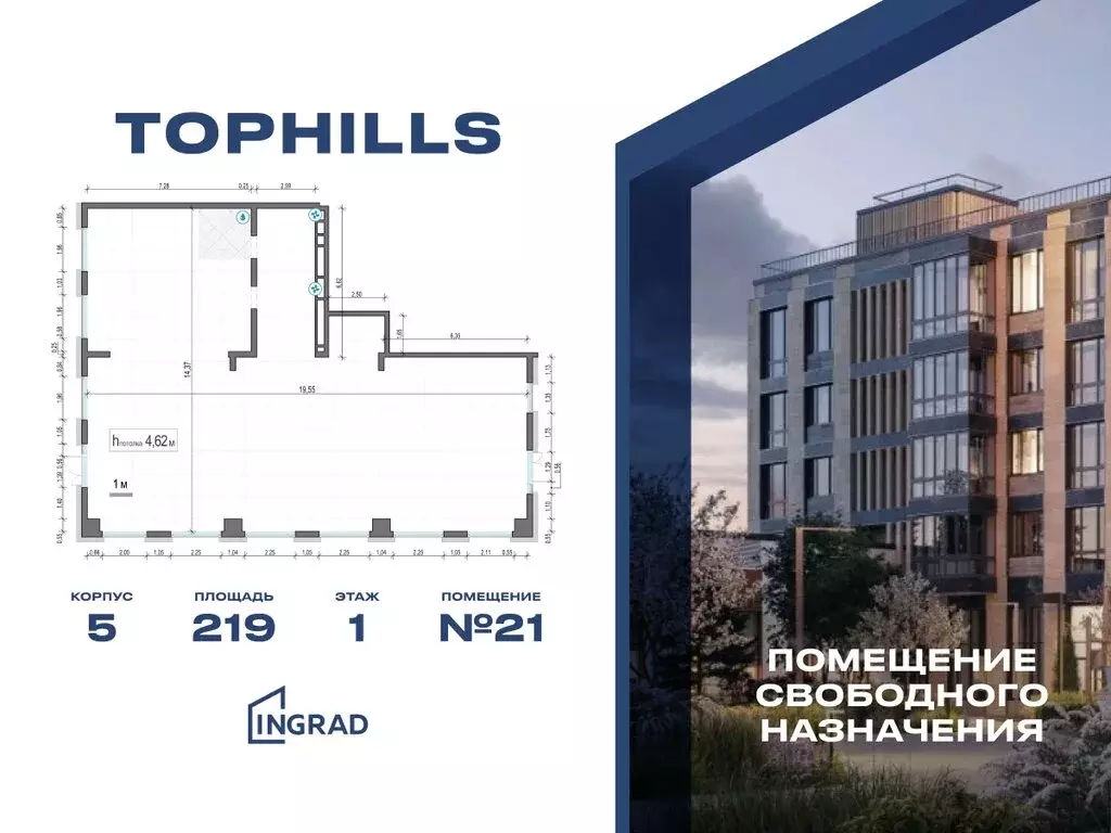 Помещение свободного назначения (219 м) - Фото 2